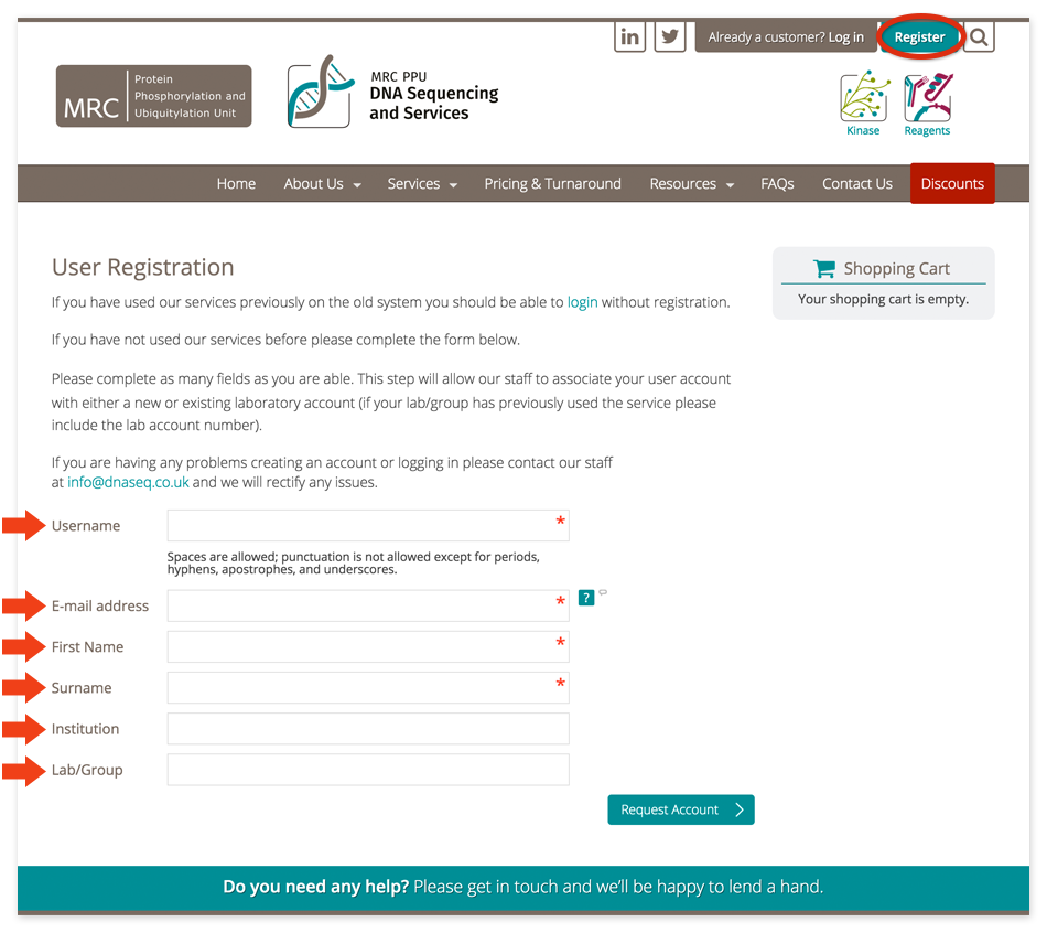 Getting Started with DNA Sequencing and Services